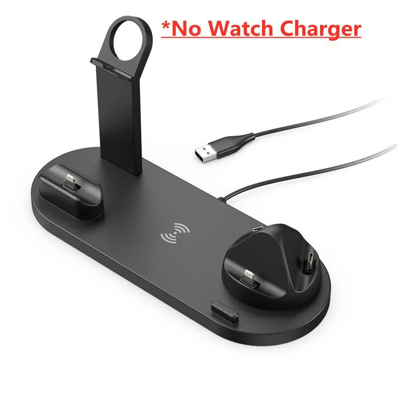 Wireless Charger 5 in 1 Fast Charging Dock for iPhone 16/15/1413/12/11 Pro Max/ Samsung Airpods 3/2/ Pro Apple Watch Ultra 8 7 6
