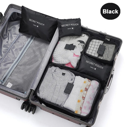 6 Pcs Travel Clothes Storage Bags