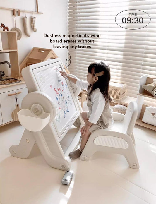 8-In-1 Artist Early Education Building Block Table & Chair Set-1