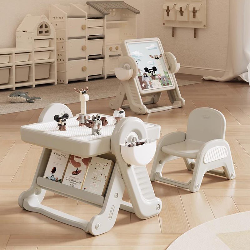 8-In-1 Artist Early Education Building Block Table & Chair Set-0