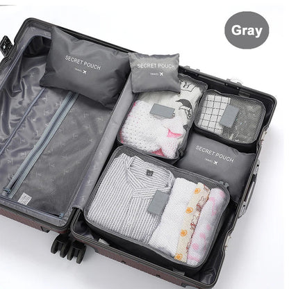 6 Pcs Travel Clothes Storage Bags