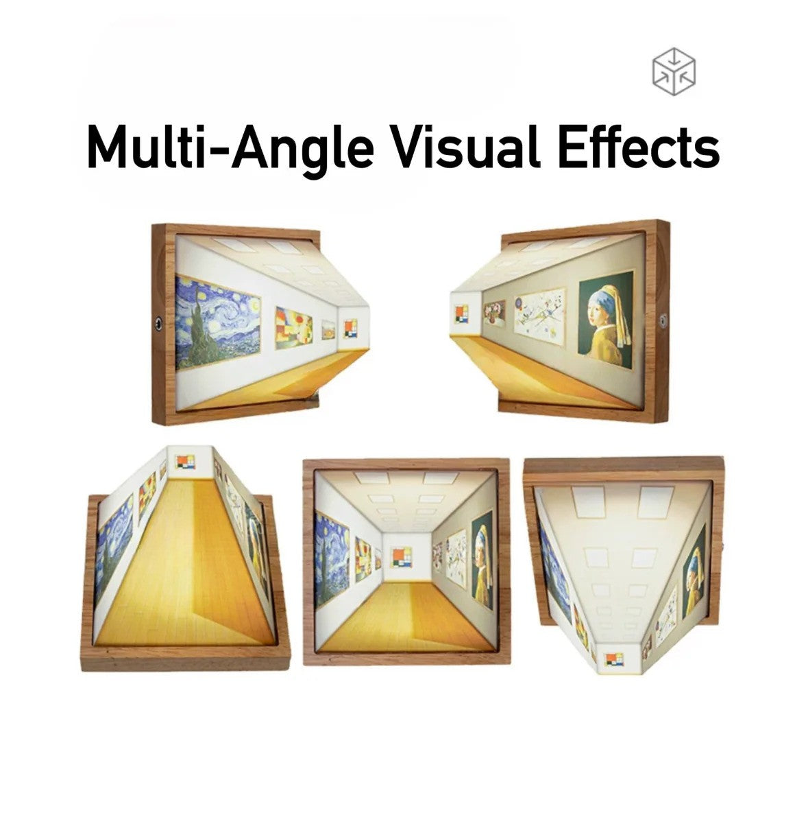 3D-Nachtlichtmalerei mit freiem Blick