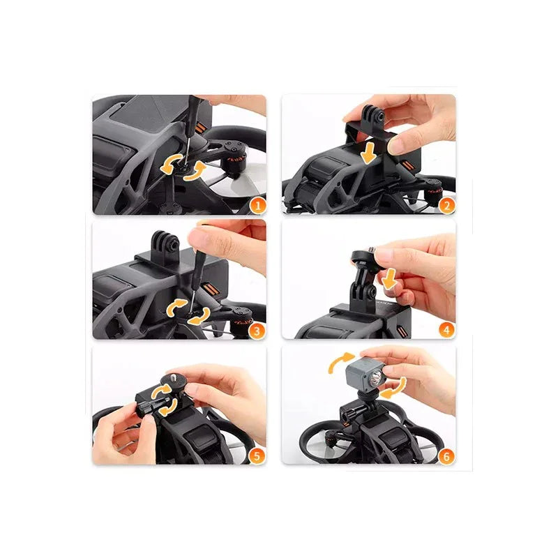 Fäste / hållare för kamera / tillbehör till DJI Avata - Ovansida