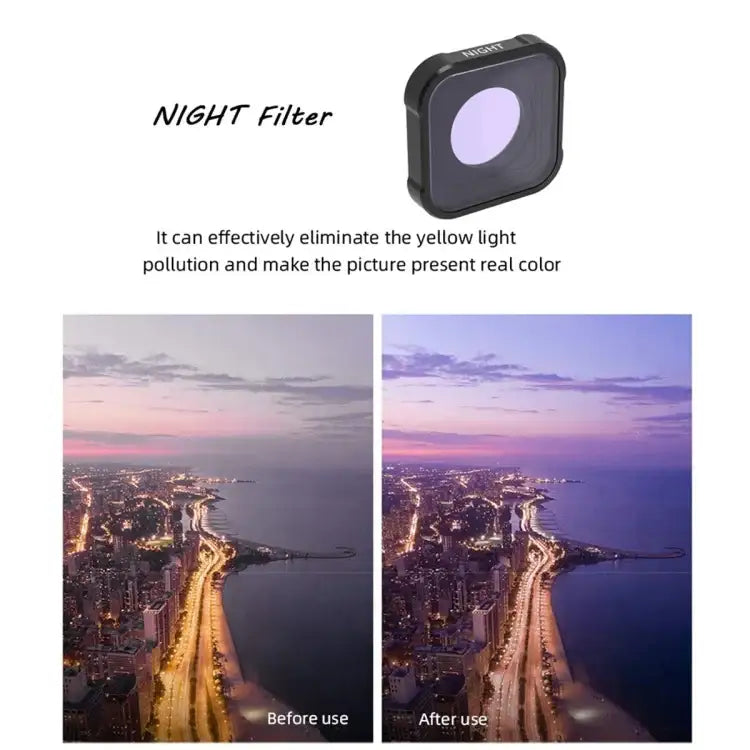 JSR KB Series Night Filter till GoPro HERO9–13 Black