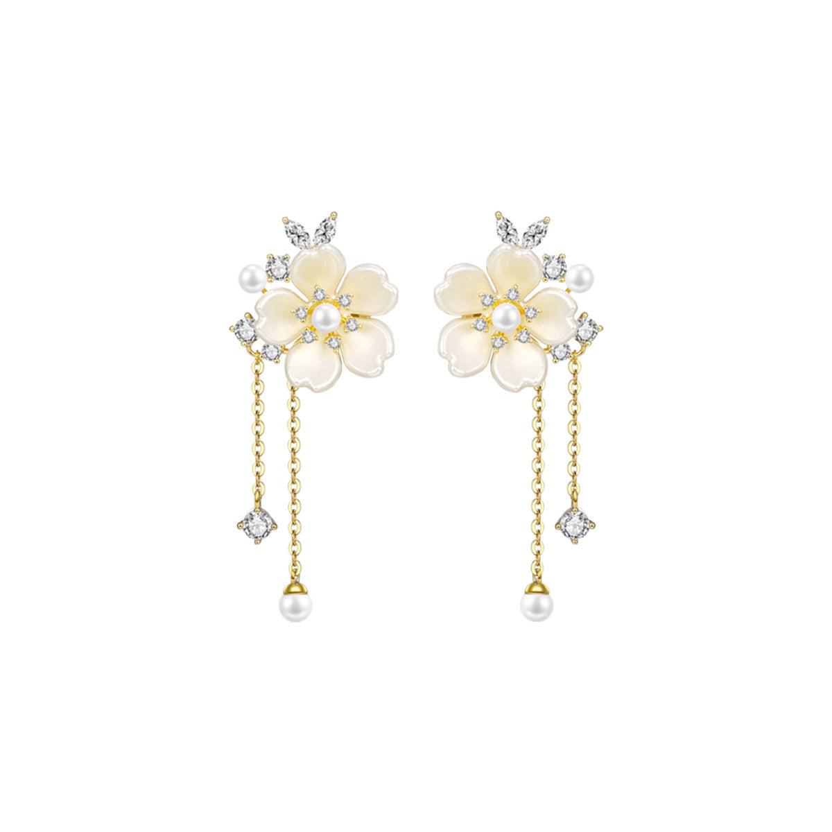 Exquisite Blossom Gold Earrings-0