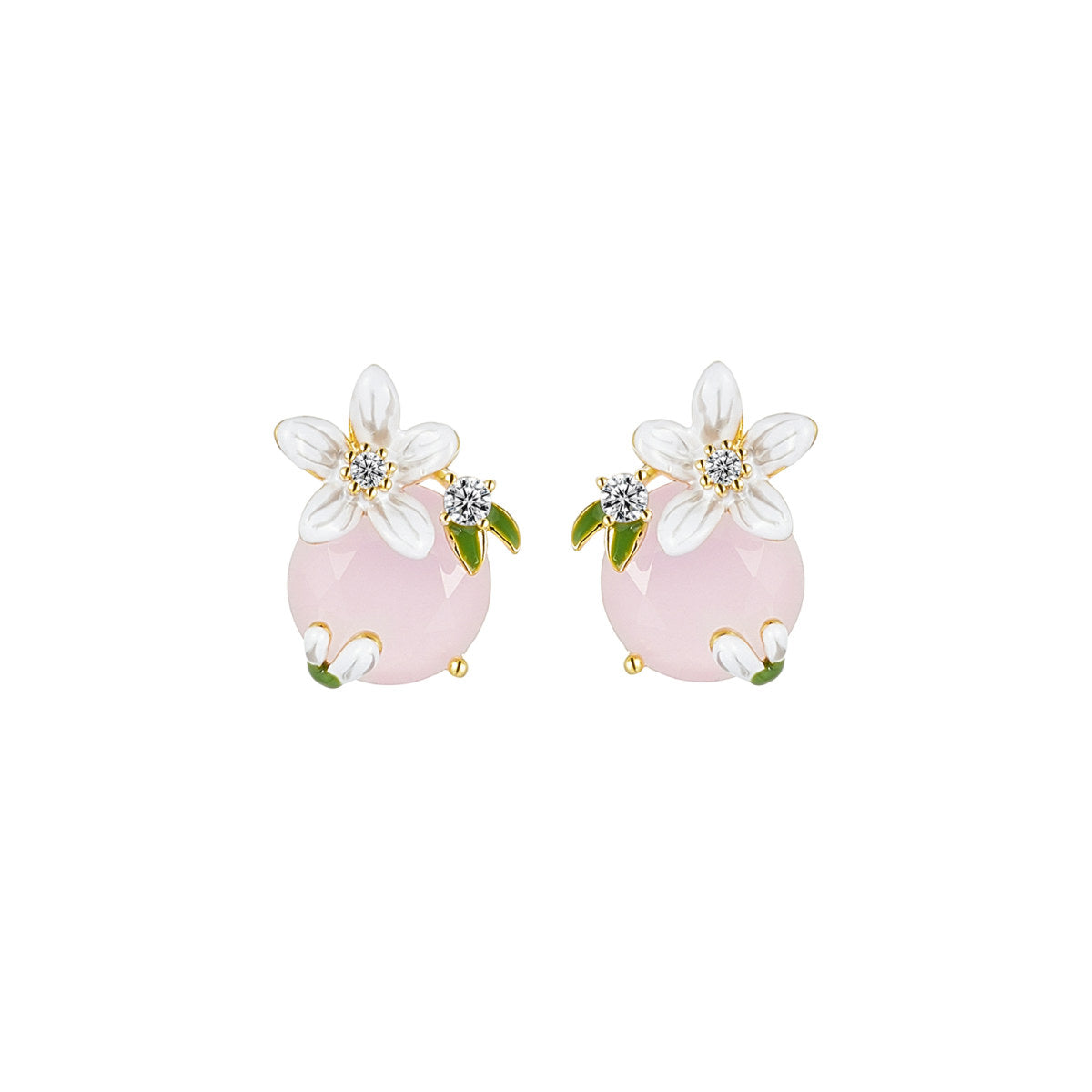 Sping Honey Blossom Pink Earrings-0