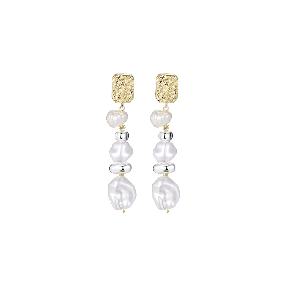 Lustrous Moss Gold Earrings-0