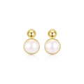 Great Cambridge Droplet Pearl Gold Earrings-0