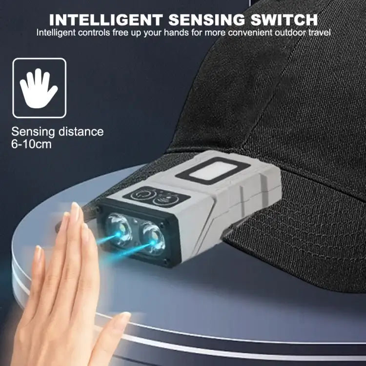 Multifunktionell roterande arbetslampa med sensor och magnetisk docka