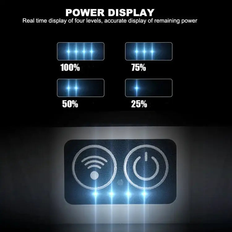 Multifunktionell roterande arbetslampa med sensor och magnetisk docka