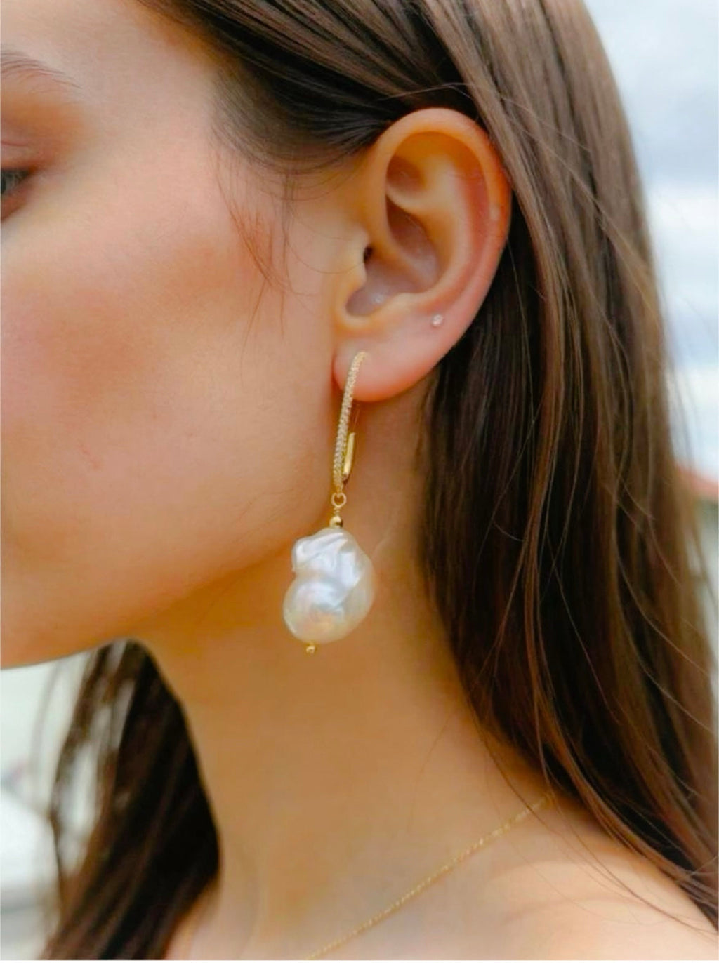 Perfect baroque earrings