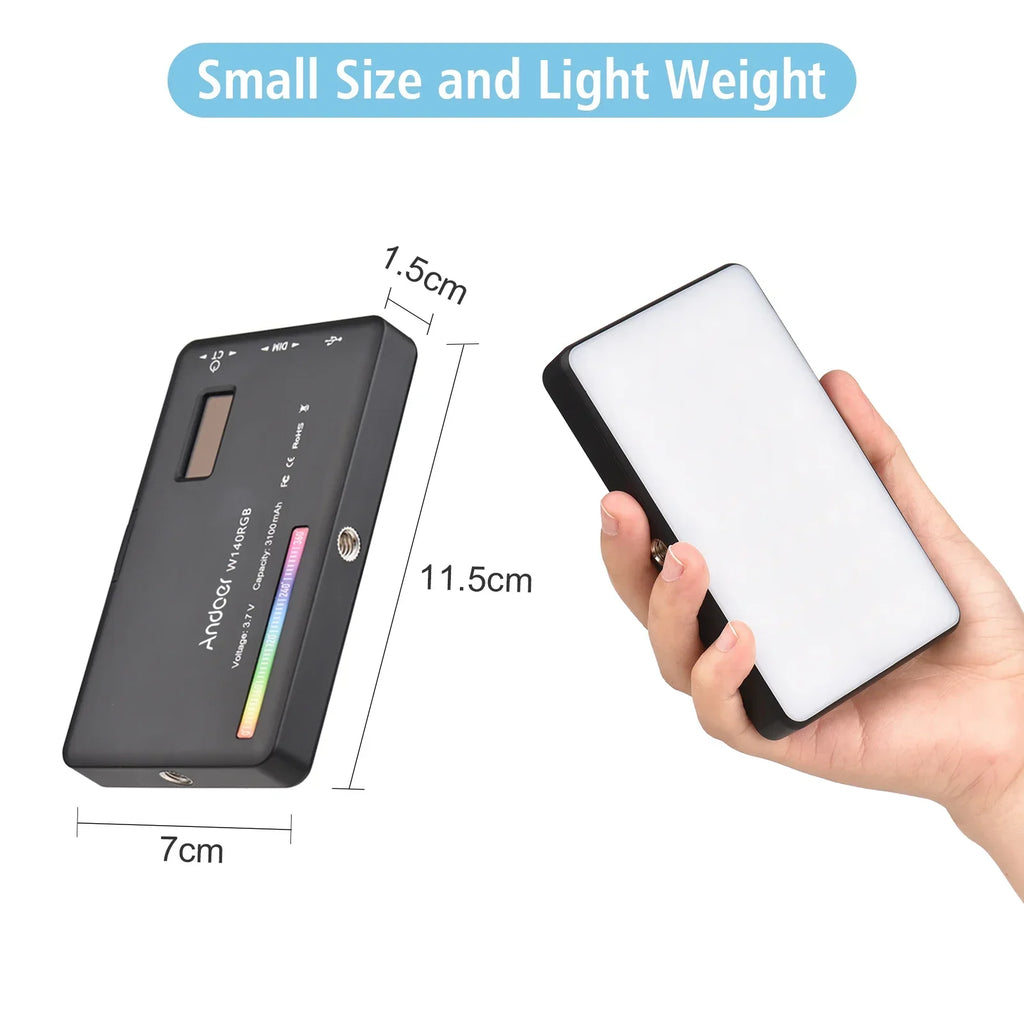 LED-Videoleuchte 2500-9000K für Vlogging und Livestreaming 