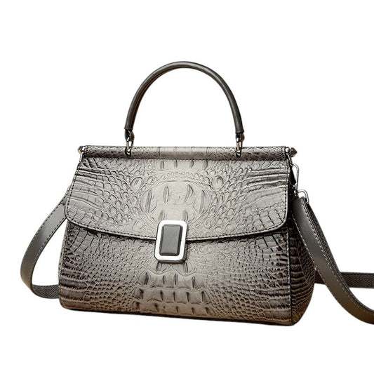 Elegant Handväska i Krokodilmönster – Lyxig & Tidlös Design
