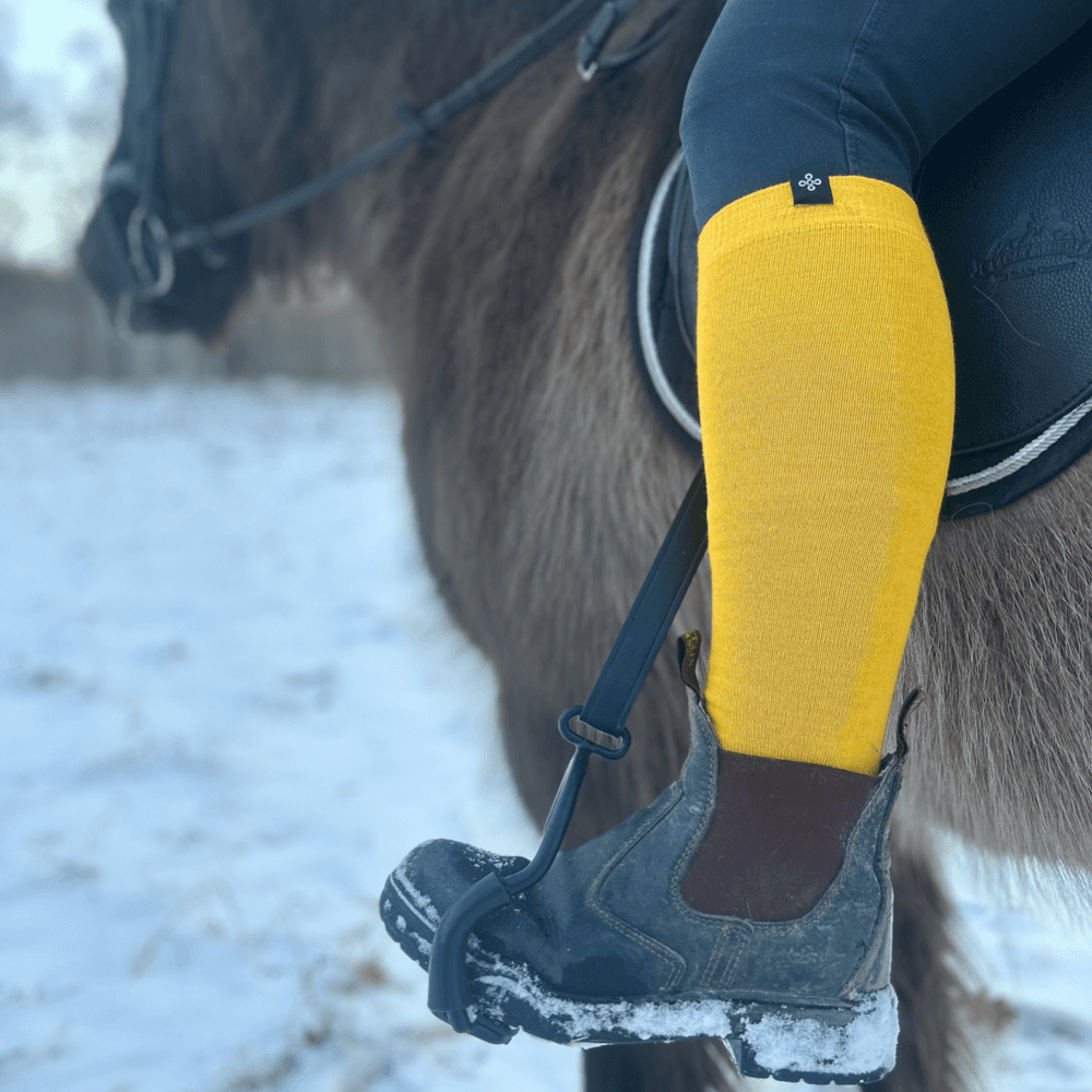 Ridstrumpa Allround Sunna Gul 75 % Merinowolle