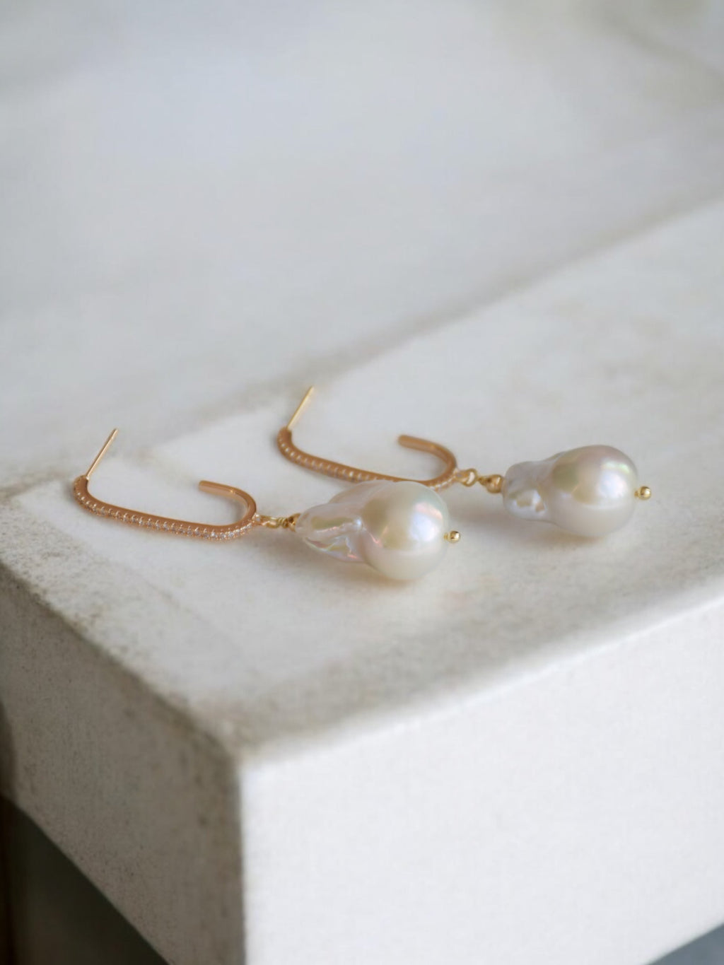 Perfect baroque earrings