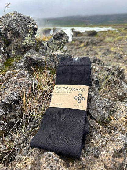 Ridstrumpa Allround Sleipner Svart 75% Merinoull