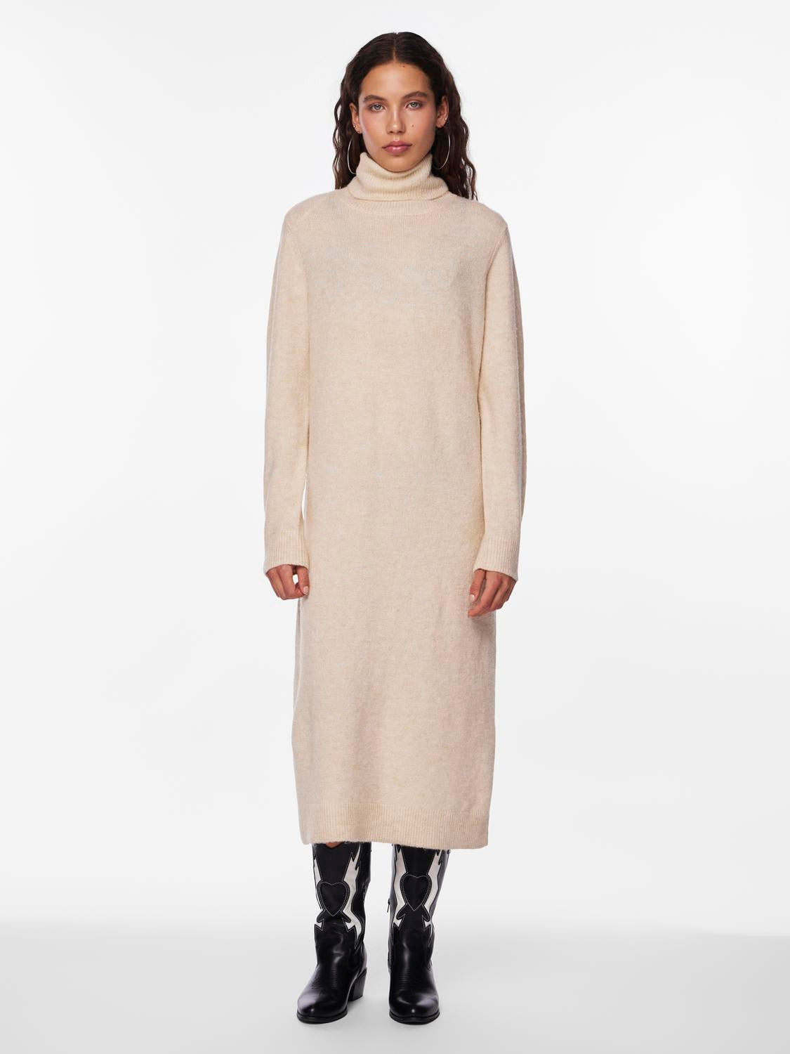 JULIANA LS ROLLNECK KNIT DRESS