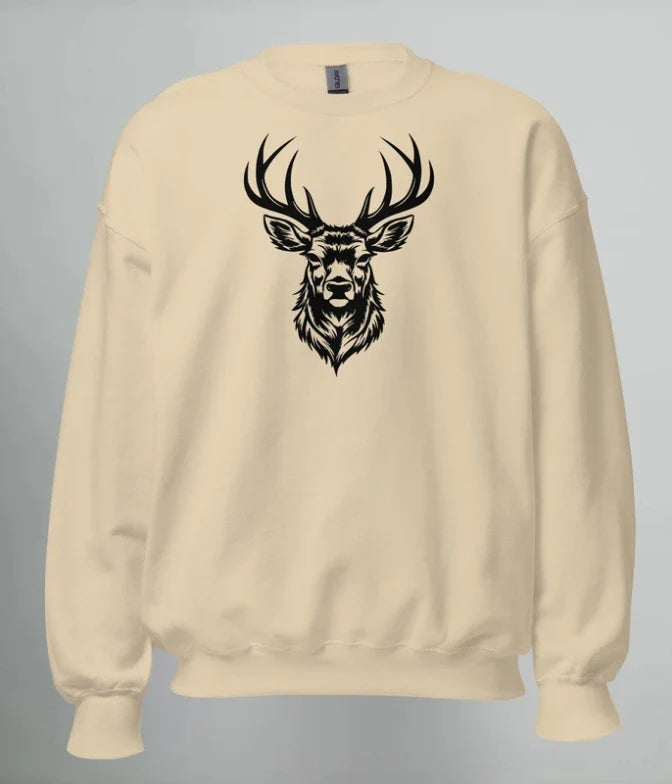 SWEATSHIRT BLACK DEER