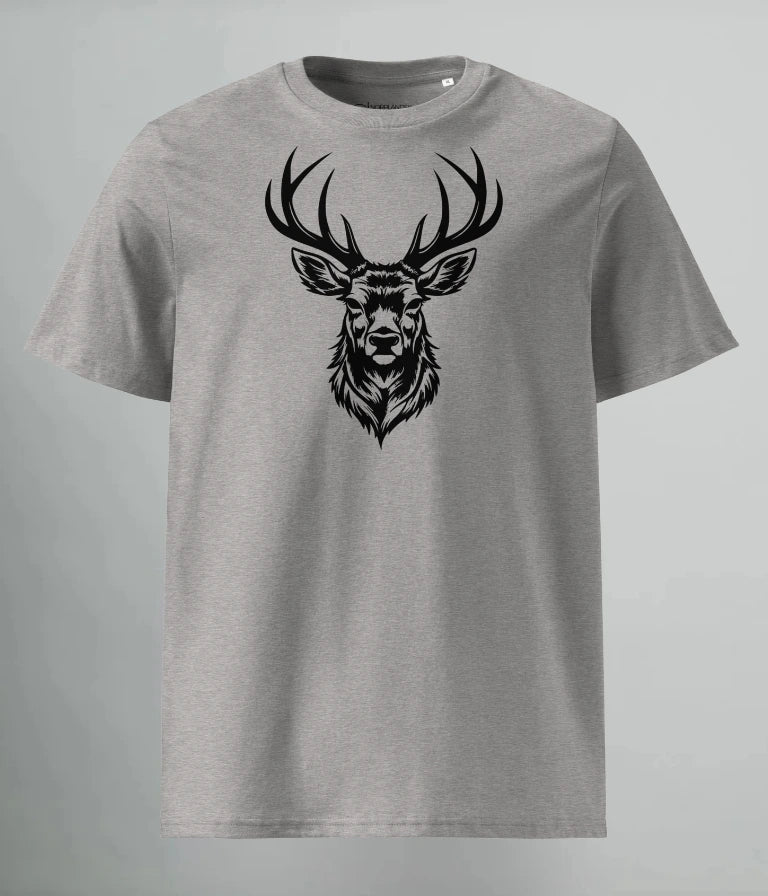 T-SHIRT BLACK DEER