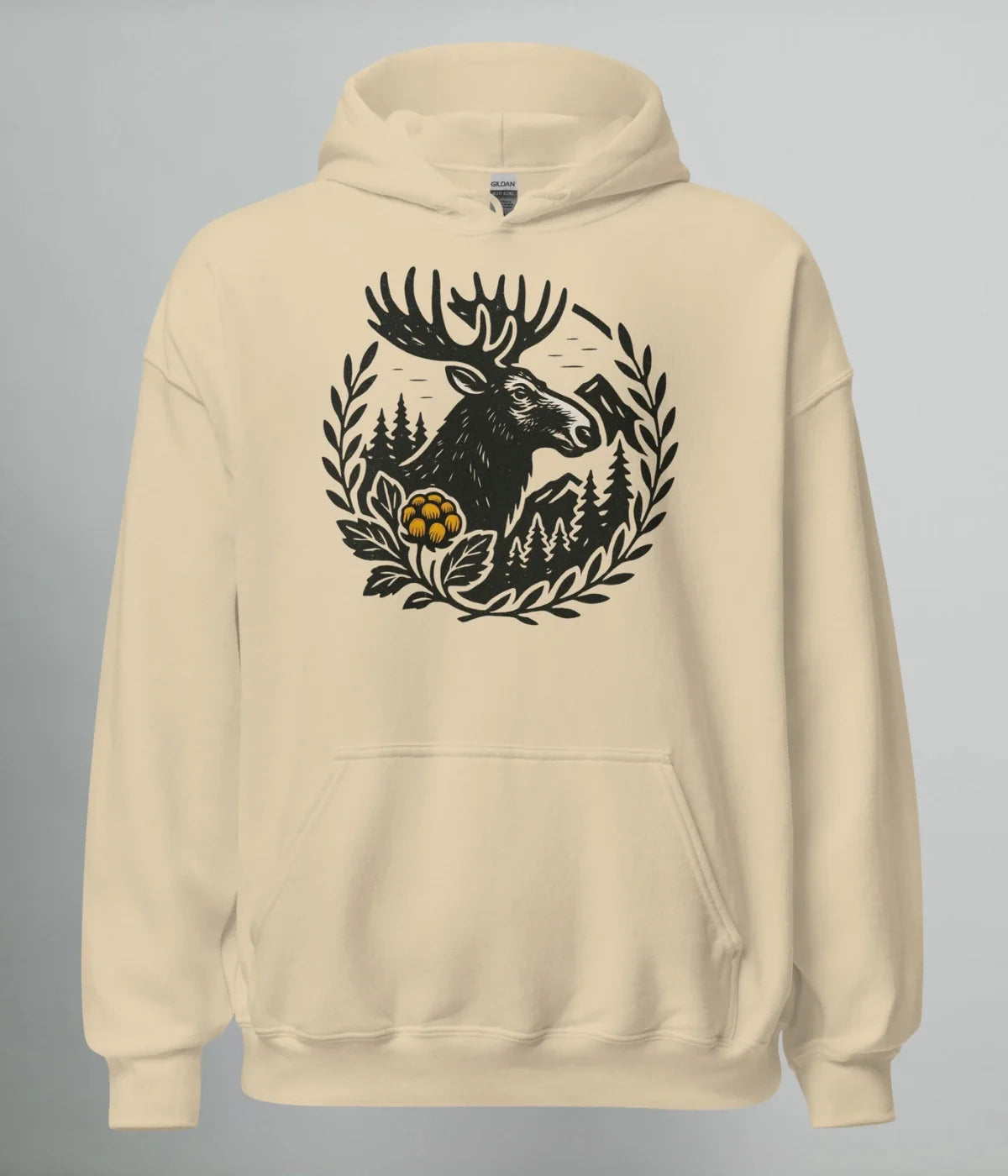 HOODIE NORRLANDS ÄLG & HJORTRON