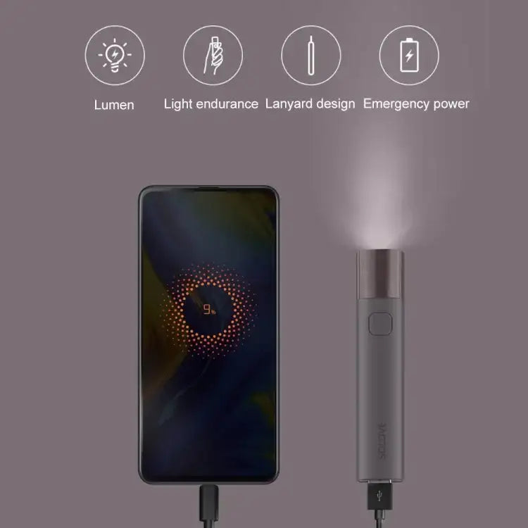 Xiaomi Youpin SOLOVE LED Ficklampa 3000mAh