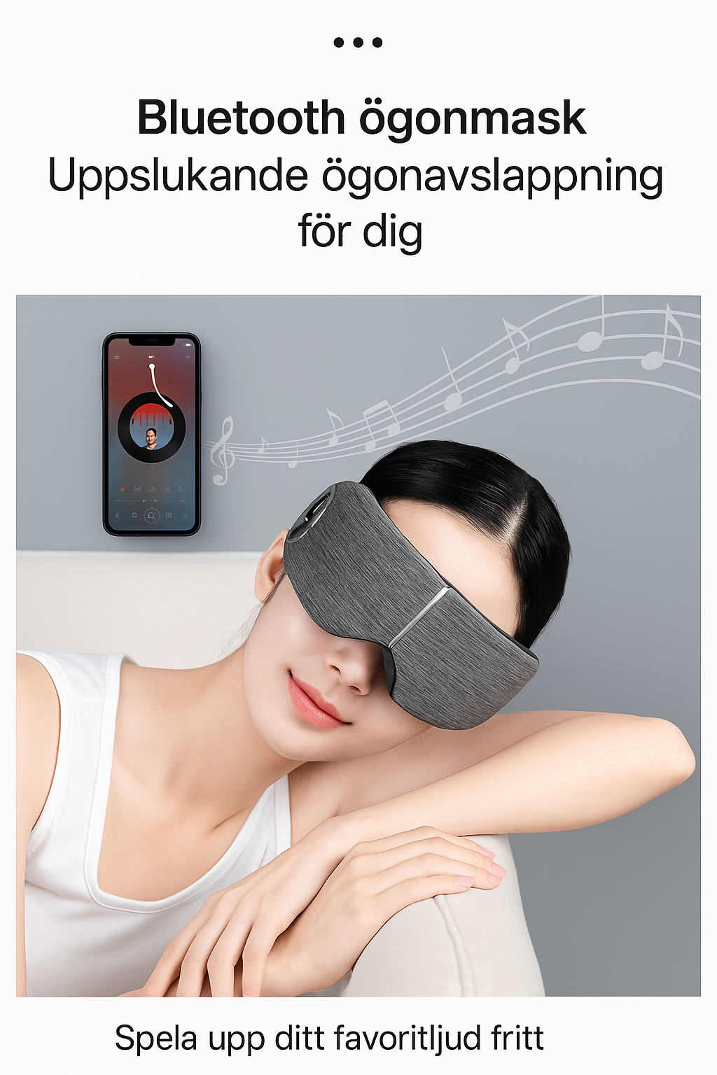 Elektrisk Ögonmassagemask med Värme – Avslappning & Återhämtning