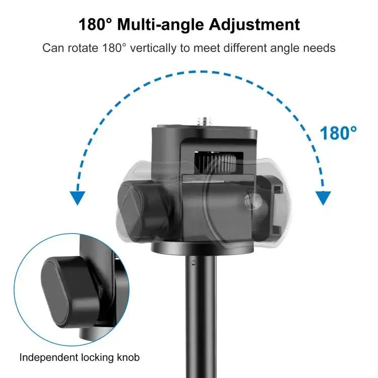 PULUZ 2m 8-section Aluminum Alloy Broadcast Fill Light Bracket Telescopic Tripod