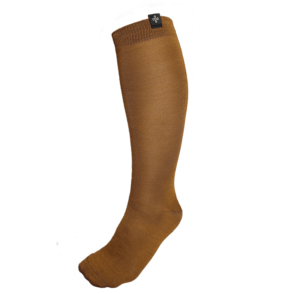 Ridstrumpa Allround Jordbrun 75 % Merinowolle