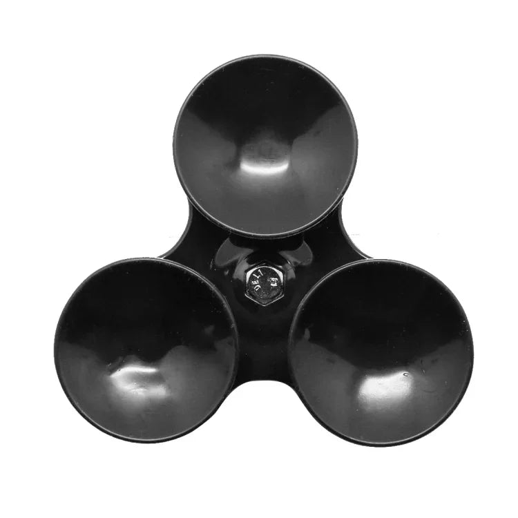 Triangelriktat sugkoppsfäste med stativfäste handskruv