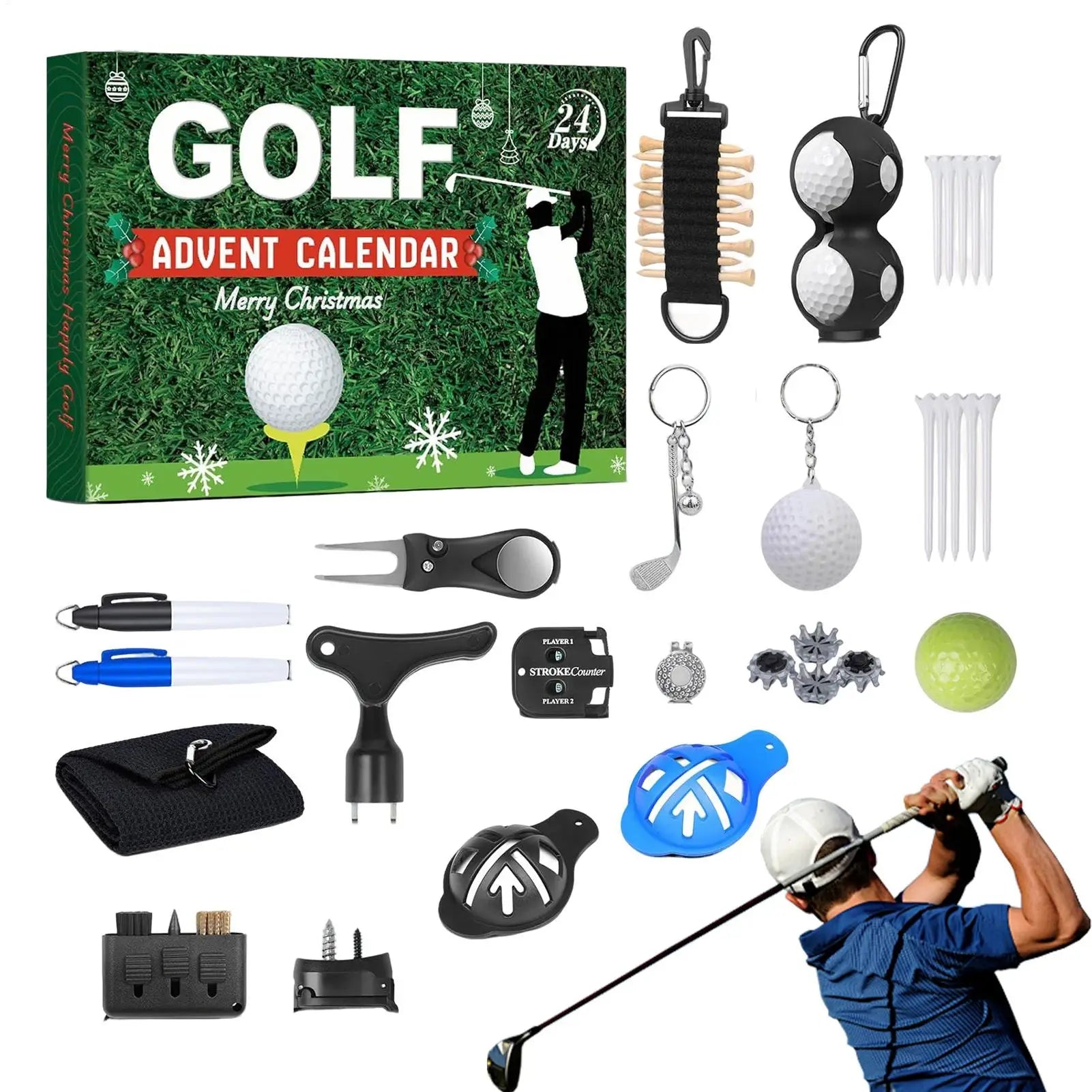 Golf-Adventskalender – 24 Tage voller Golf-Sets &amp; Zubehör