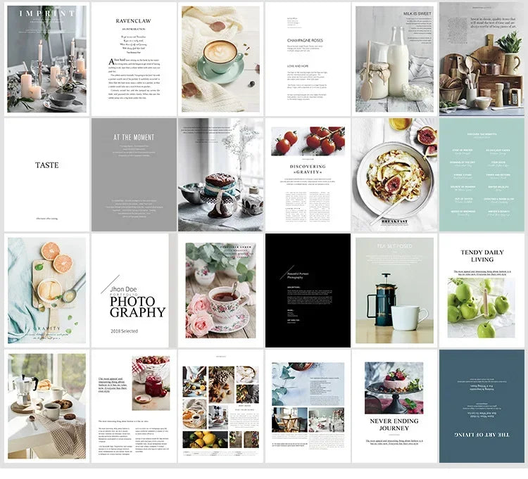 Decoration cards magazines print