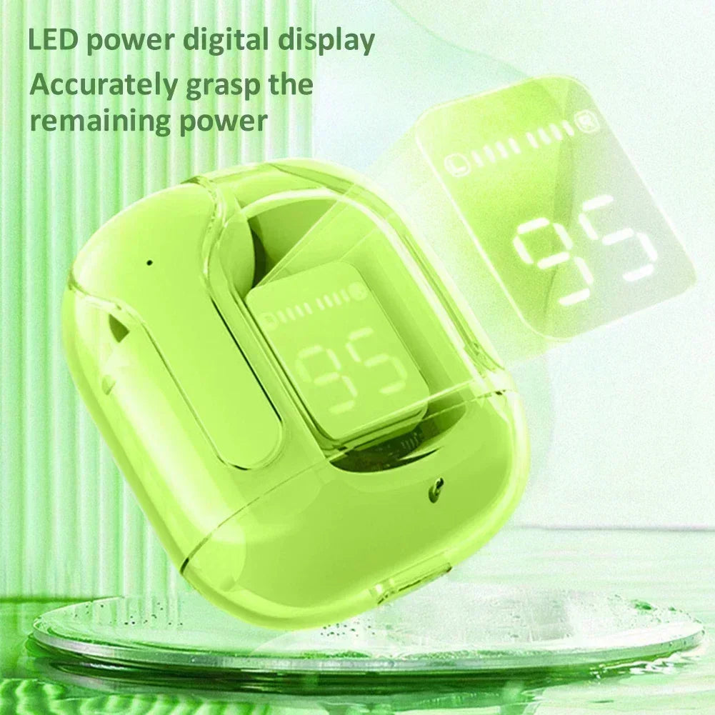 T2 Trådlösa Mini Hörgerät LED Ström Digital Display TWS Trådlösa