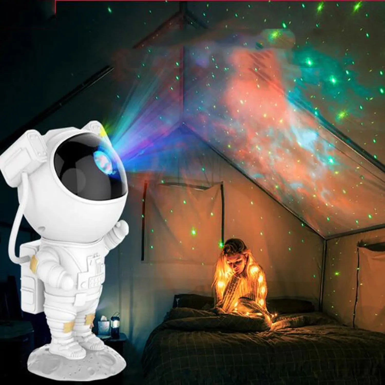 Galaxy Astronaut Night Light Projector