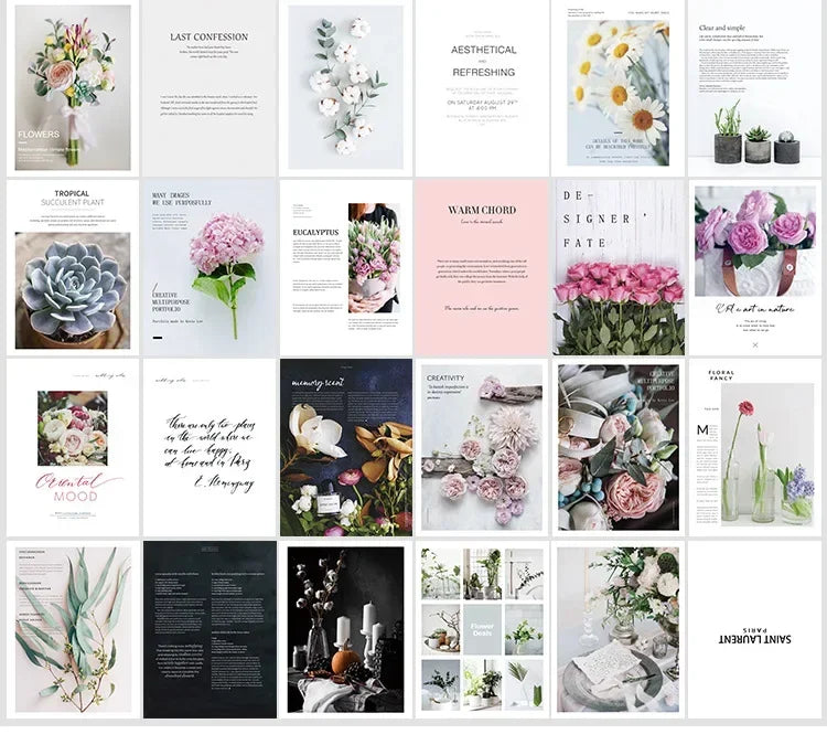 Decoration cards magazines print