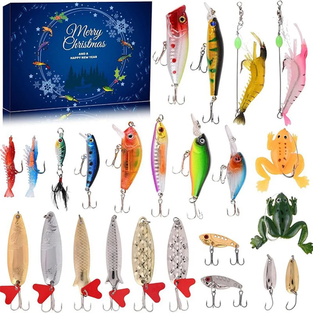 2024 Fishing Lure Advent Calendar – 24 Days of Poppers, Minnow & Crankbaits