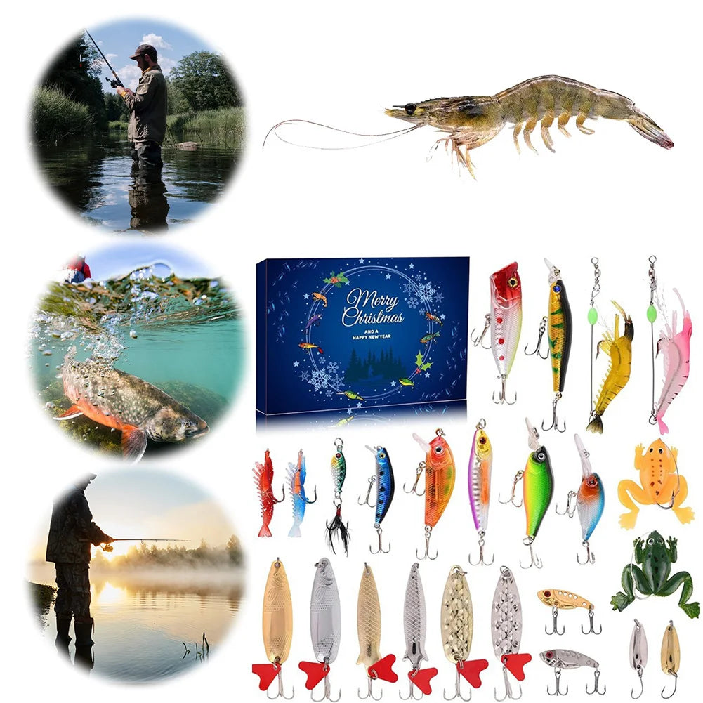 2024 Fishing Lure Advent Calendar – 24 Days of Poppers, Minnow & Crankbaits