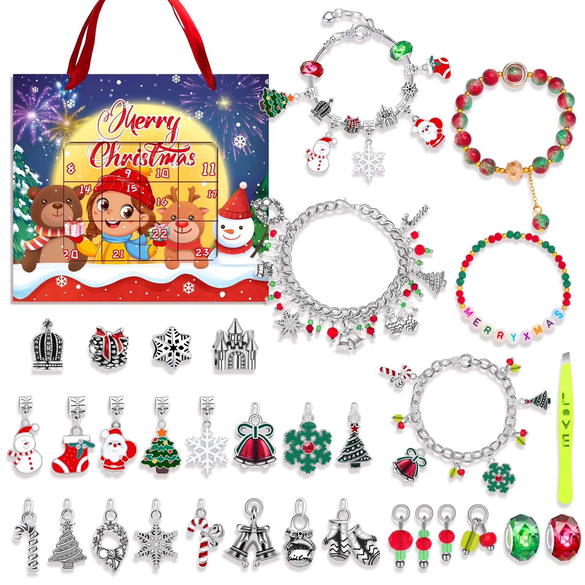 DIY Bracelet Advent Calendar 2025 – 24 Days of Jewelry Surprise Blind Boxes