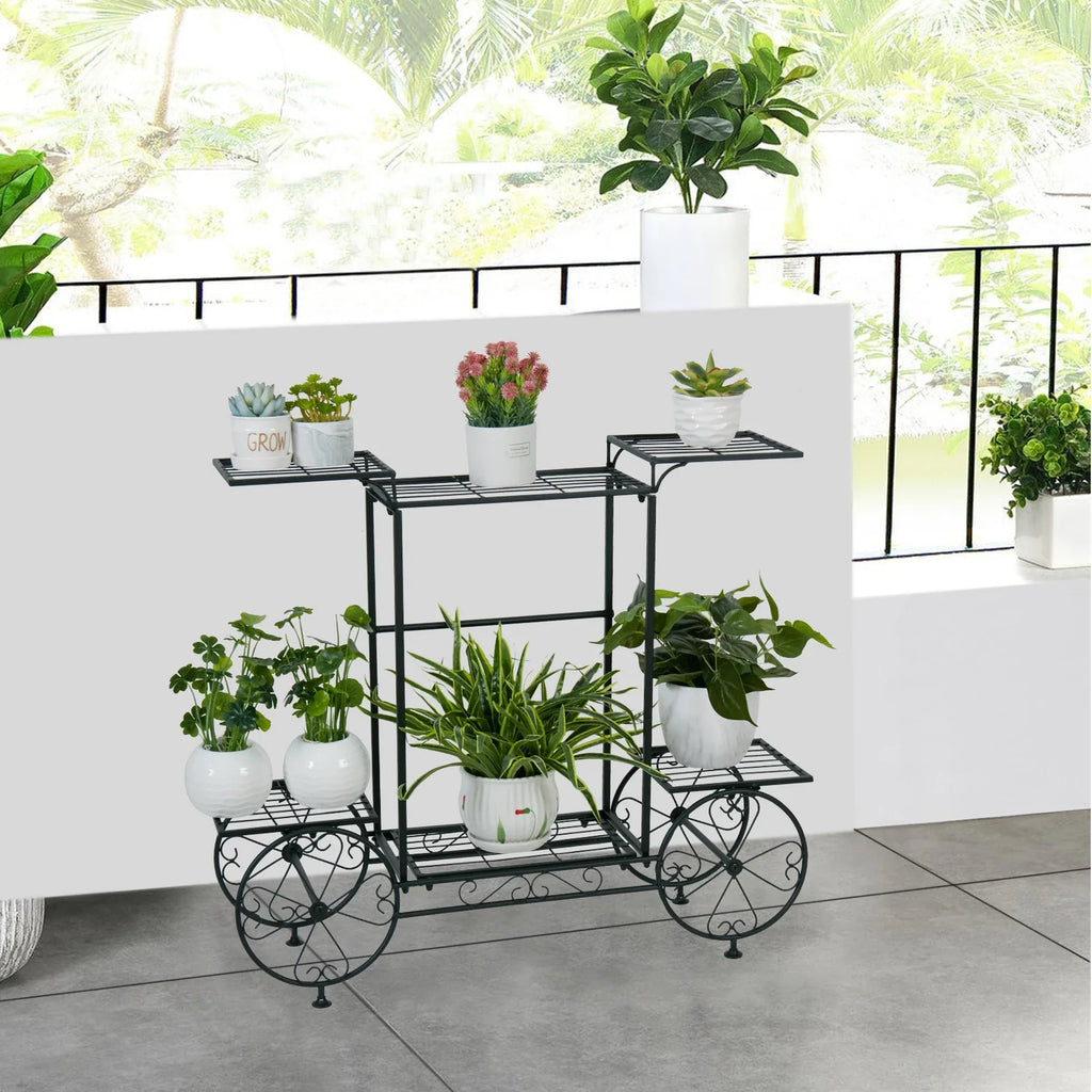 Garden Plant Stand Trolley