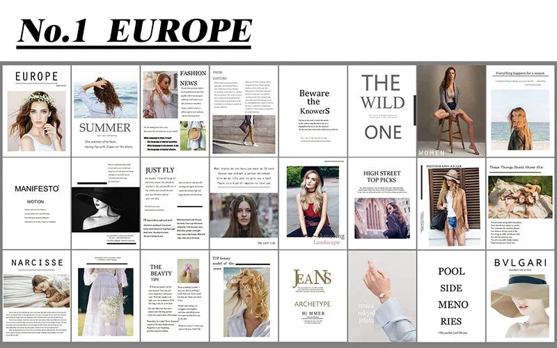 Decoration cards magazines print