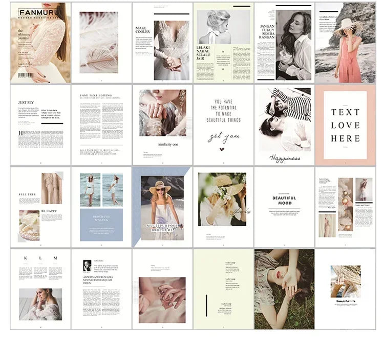 Decoration cards magazines print