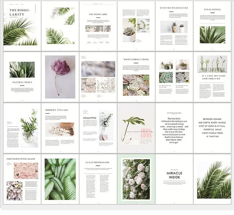 Decoration cards magazines print