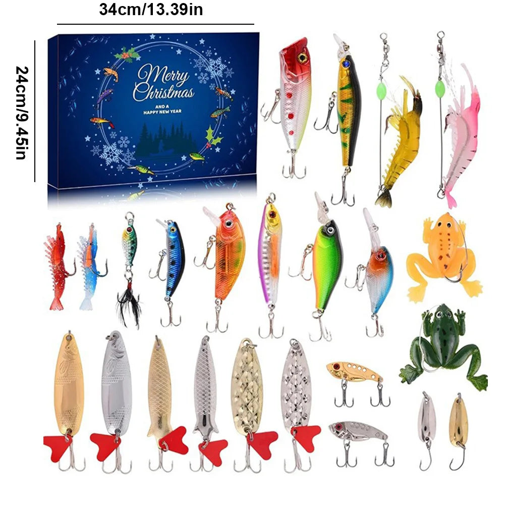 2024 Fishing Lure Advent Calendar – 24 Days of Poppers, Minnow & Crankbaits
