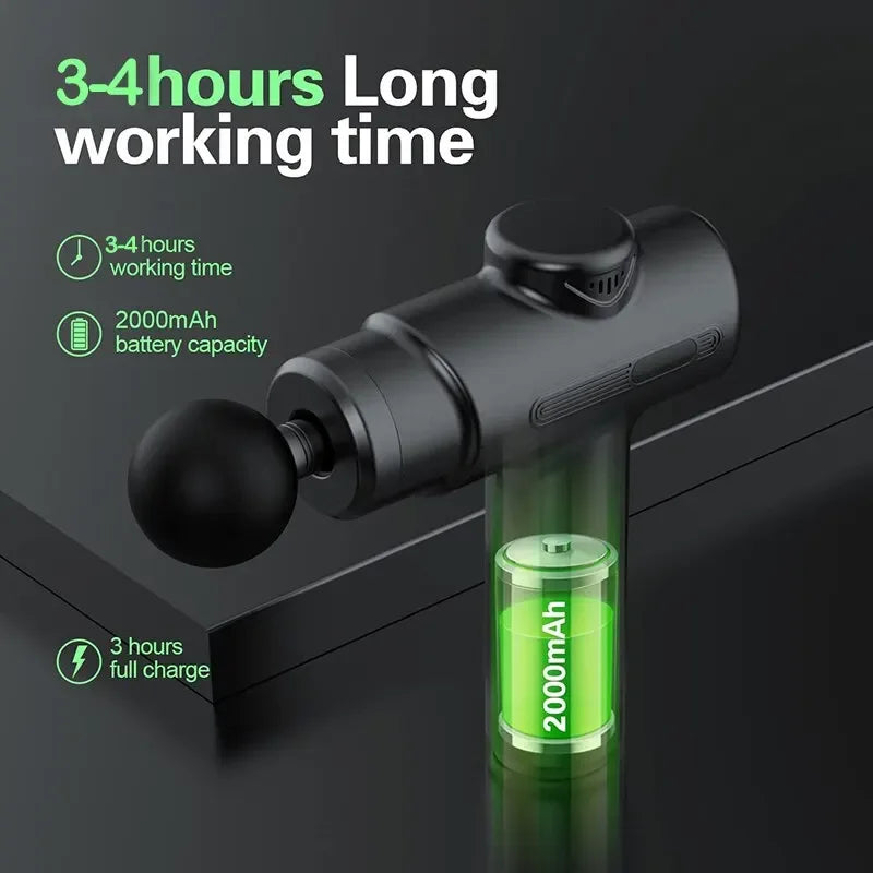 8-Head Electric Massage Gun for Deep Tissue Relief