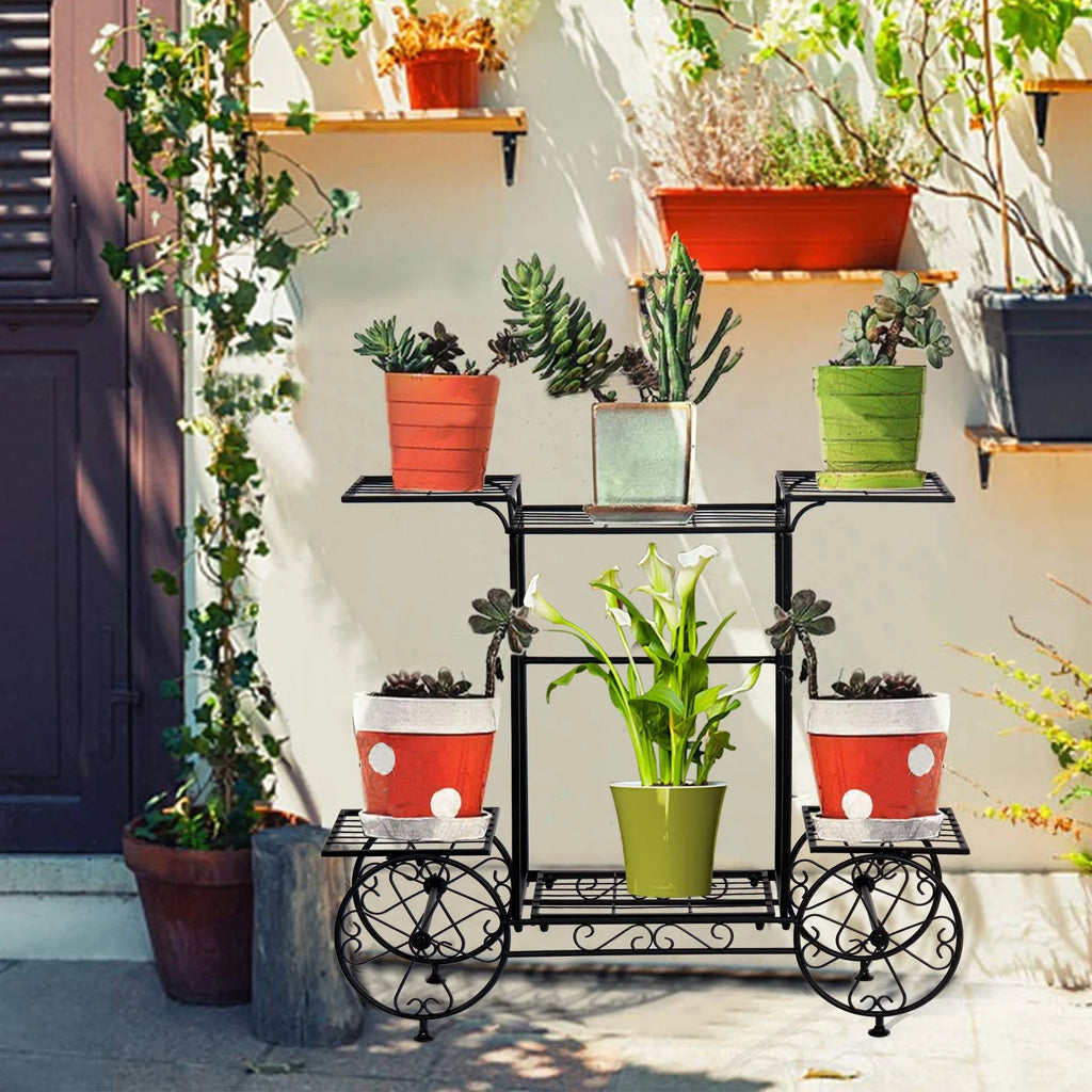 Garden Plant Stand Trolley
