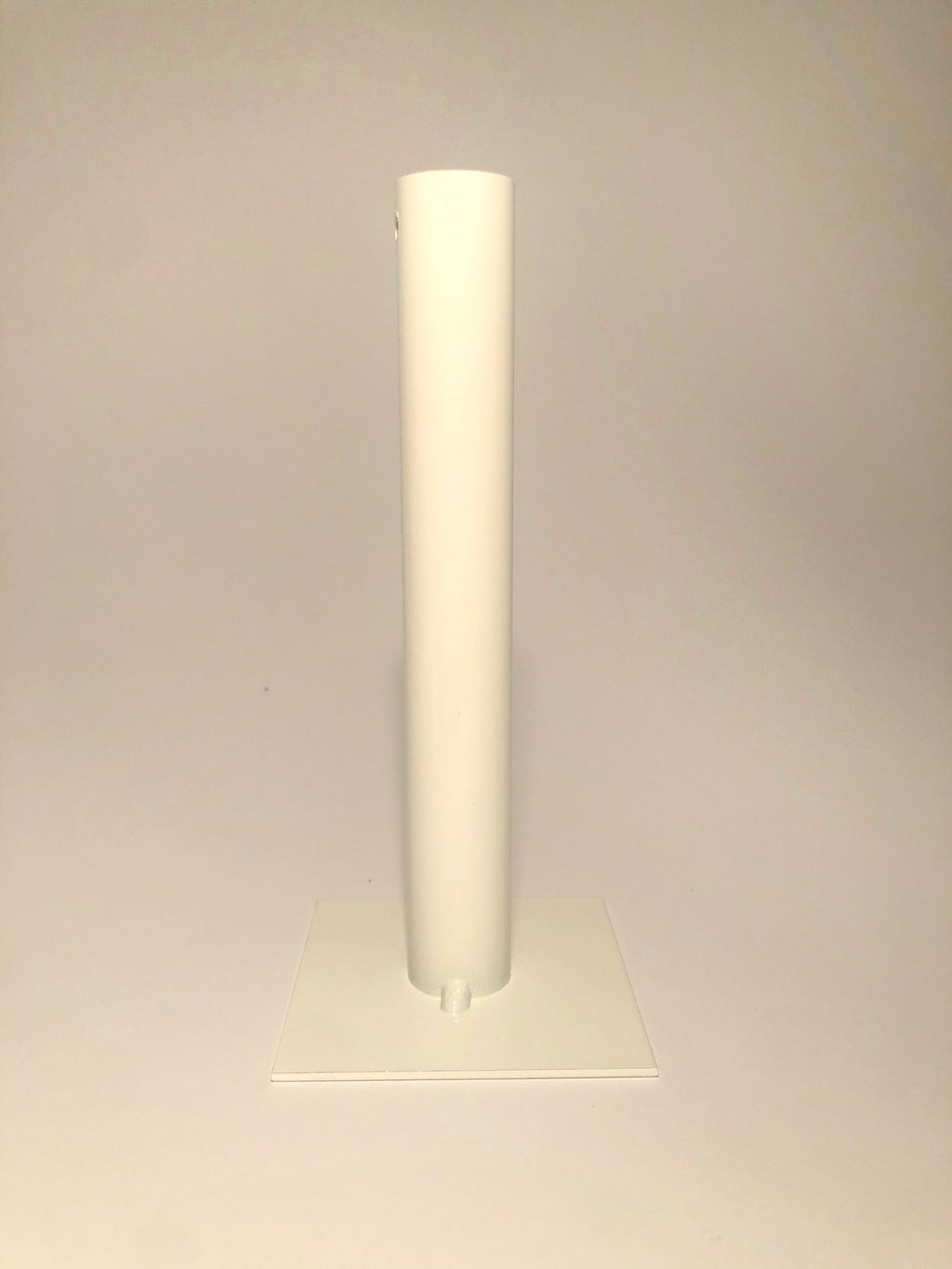 Ljusstake - enkel, stor (vit)