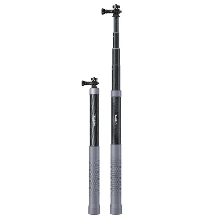 TELESIN 1.2 m Kolfiber Selfie Stick / Monopod med 1/4”-Gänga