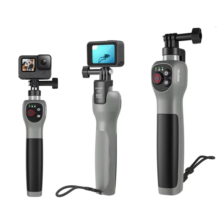 Teleskop-Selfiepin-Kamera – 250–850 mm mit Halterung für GoPro Hero13/12/11/Mini/10/9/8 Schwarz / max
