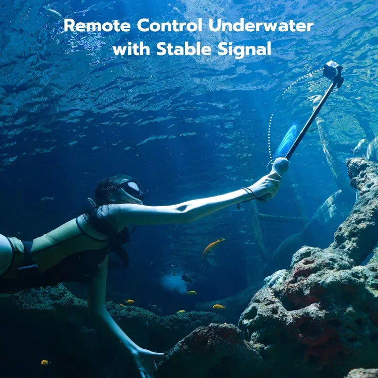 Teleskop-Selfiepin-Kamera – 250–850 mm mit Halterung für GoPro Hero13/12/11/Mini/10/9/8 Schwarz / max