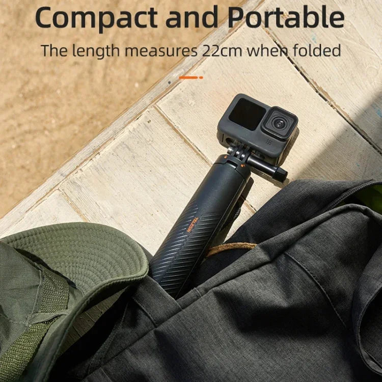 Telesin Flytande Selfiepin-Stativ 220 - 610 mm mit Stativ für GoPro