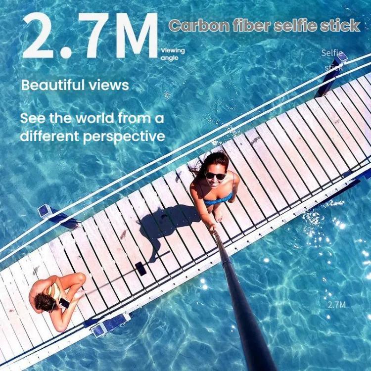 TELESIN Gen 2 2,7 m Kolfiber Selfie Stick